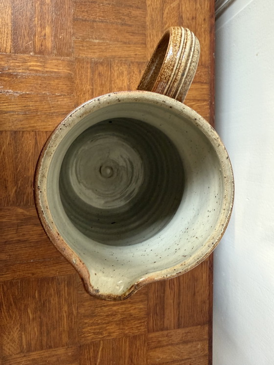 Image 1 of Antica brocca/brodo in gres fatta a mano