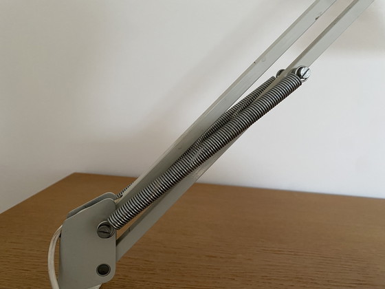 Image 1 of Vintage grey architect's lamp - 70s - industrial lighting - retro desk lamp.