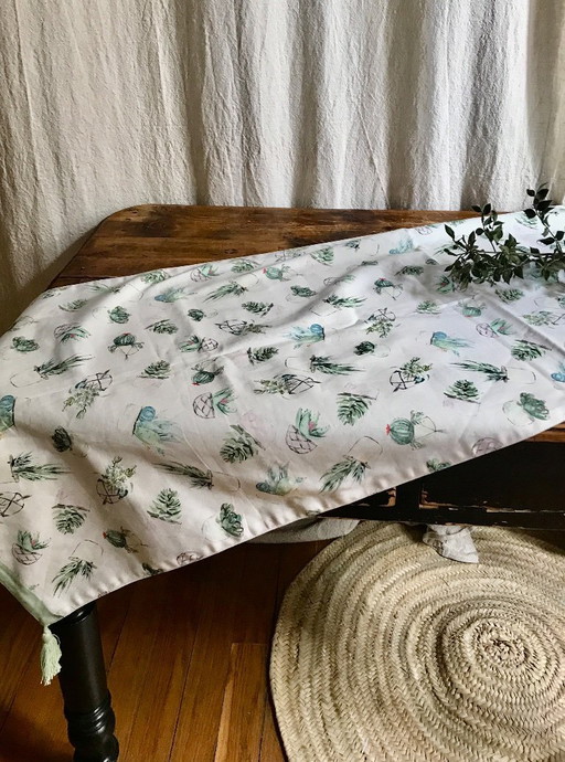 runner da tavolo a forma di cactus