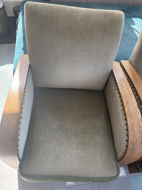 Image 1 of Twee identieke vintage fauteuils