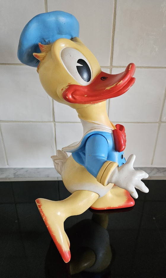 Image 1 of Vintage Donald Duck figuur plastic, productie 1962