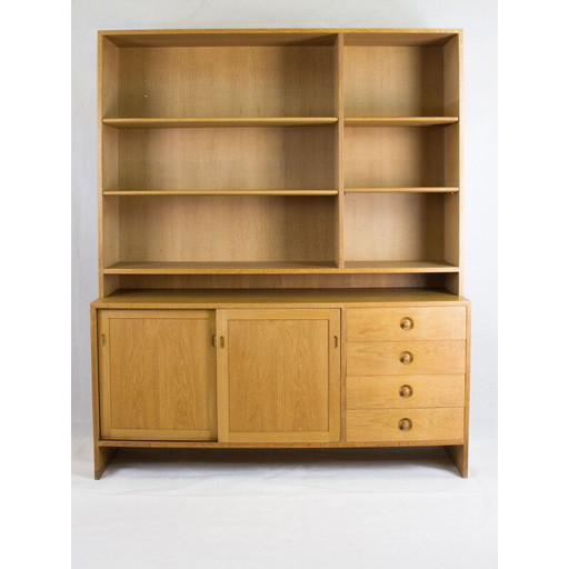 Bibliothèque vintage en chêne par Hans J. Wegner pour Ry Mobler, 1960