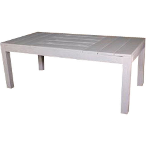Vintage white fir table, Italy 1970