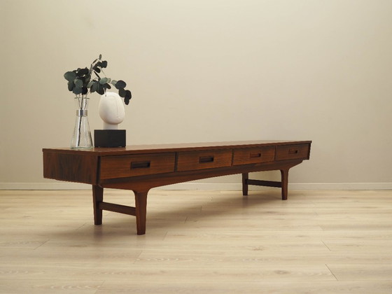Image 1 of Walnut lowboard, Danish design, 1970s, manufactured in Denmark
