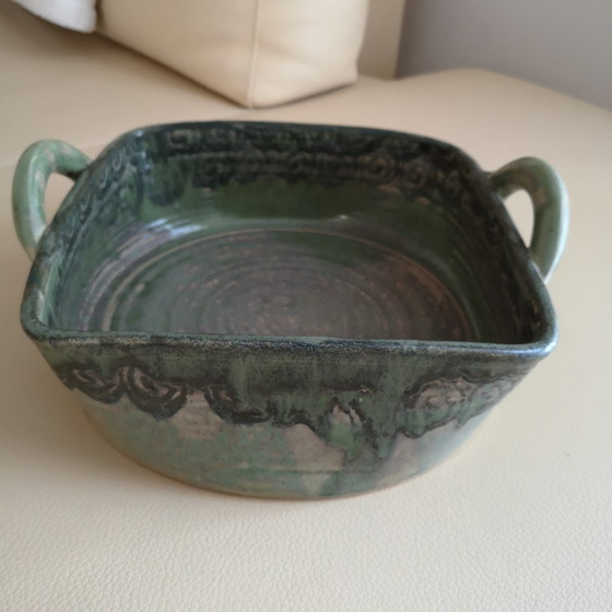 Image 1 of Casseruola in ceramica solida fatta a mano, resistente al calore, unica