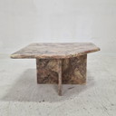 Mesa de centro o auxiliar de mármol italiano, década de 1970