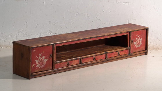 Antiker niedriger Schrank aus Ulmenholz – China, ca. 1900 – Sideboard, Iron (photo 3 of 40)