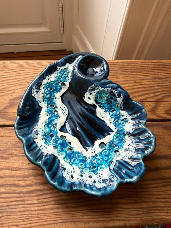 Image 1 of Fat lava blue trinket tray