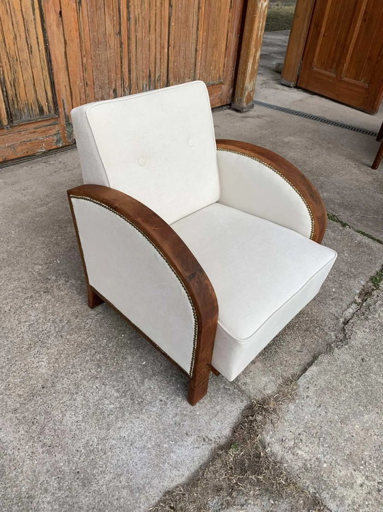 Poltrona Ungherese Art D3co, Restaurata Anni '30 – Poltrone, Legno, Art Deco (photo 4 of 8)