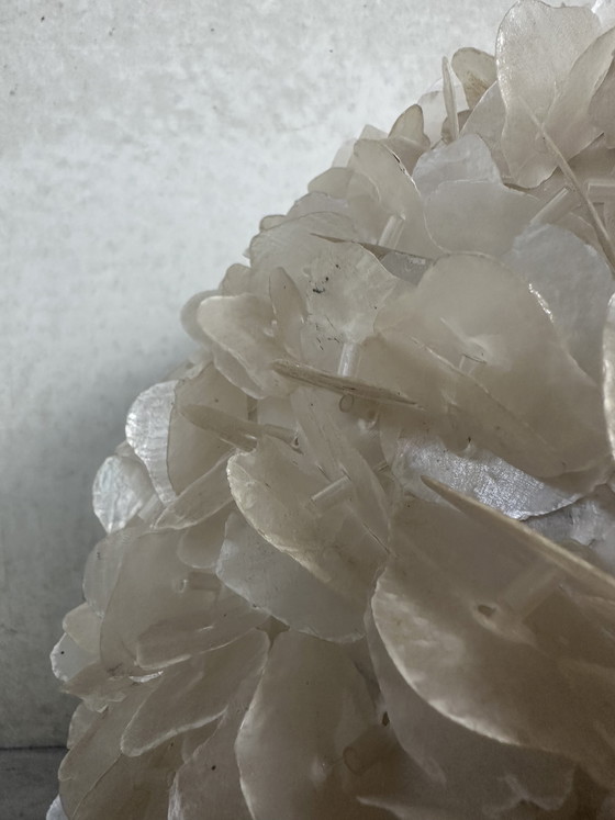 Image 1 of Lampadaire vintage XL en capiz