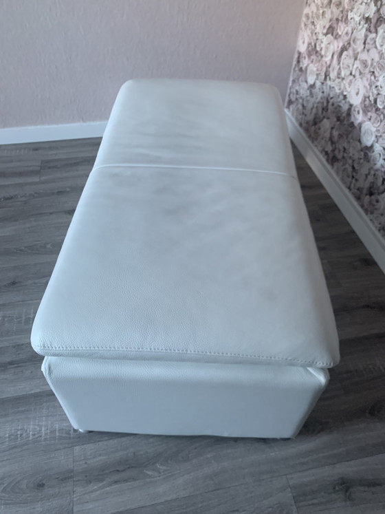 Image 1 of Genuine leather stool from the Swiss brand LEU