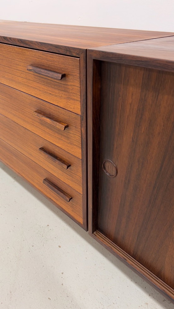 Image 1 of Credenza a muro in palissandro di Kai Kristiansen per Feldballes, anni '60