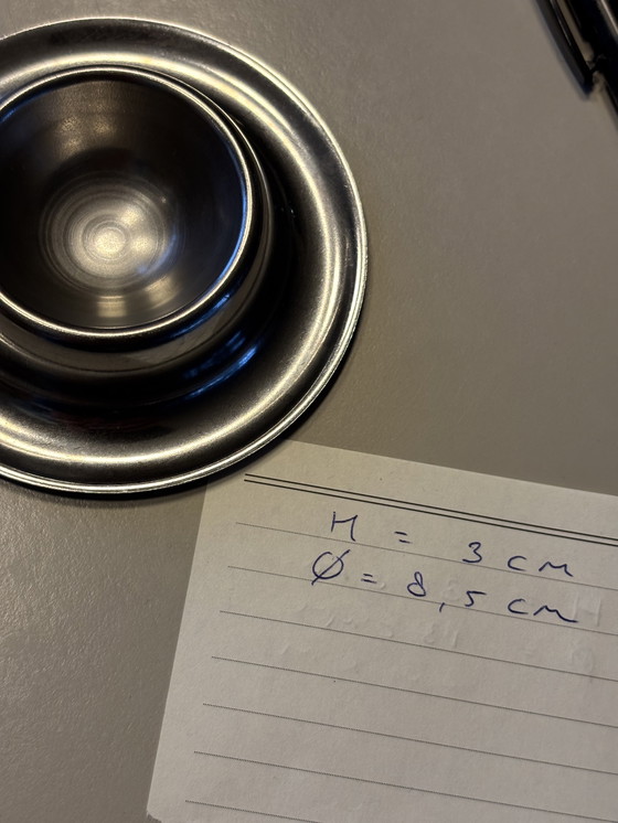 Image 1 of 7 stainless steel egg cups