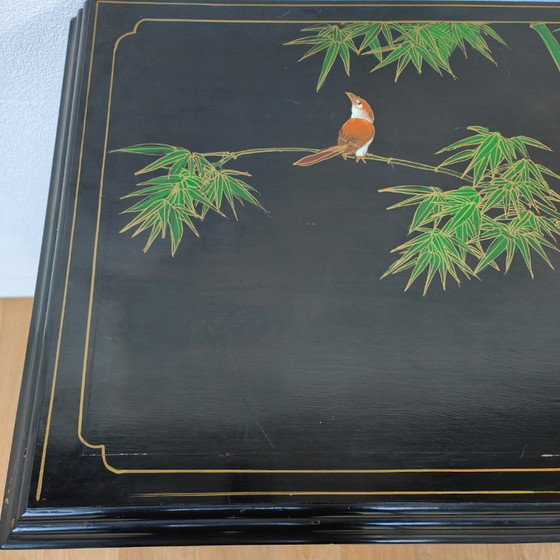 Image 1 of Vintage Antique Chinese bridal cabinet sideboard Chinoiserie cabinet