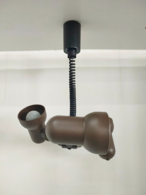 Image 1 of Vintage original Hüstadt Leuchten 3 spots ceiling lamp (height adjustable)