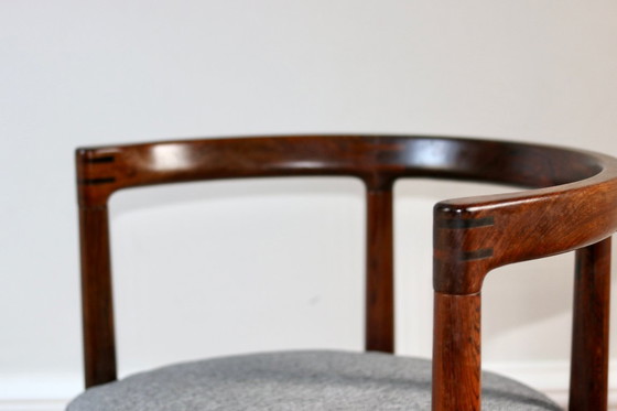 Image 1 of Fauteuil bridge scandinave palissandre Ole Gjerlov-Knudsen, 1960