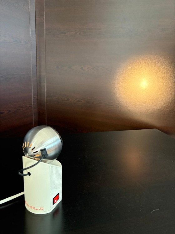 Minispot 41401 Eyeball Magnetische Schreibtischlampe von Osram, 1980, Tischlampen, Metall, Kunststoff, Creme (Foto 6 von 9)