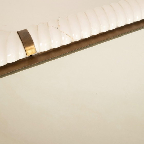 Image 1 of Console en porcelaine et laiton de Tommaso Barbi, 1970
