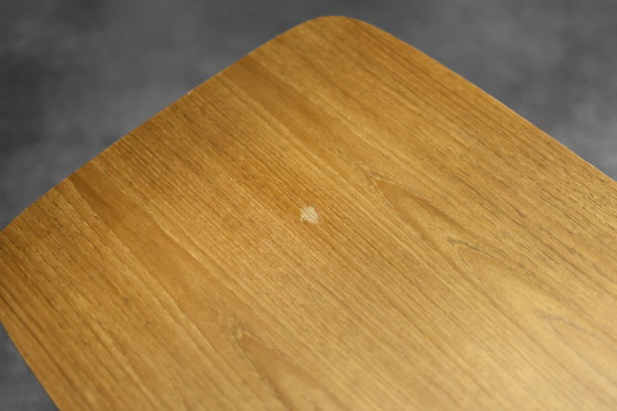 Image 1 of Tavolino danese moderno di metà secolo in teak Hyggebord 55 con ripiano di Gorm Møbler, 1956