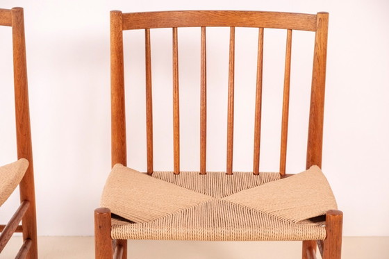 Image 1 of 4x Jørgen Bækmark J80 Oak Dining Chair, 1967 FDB