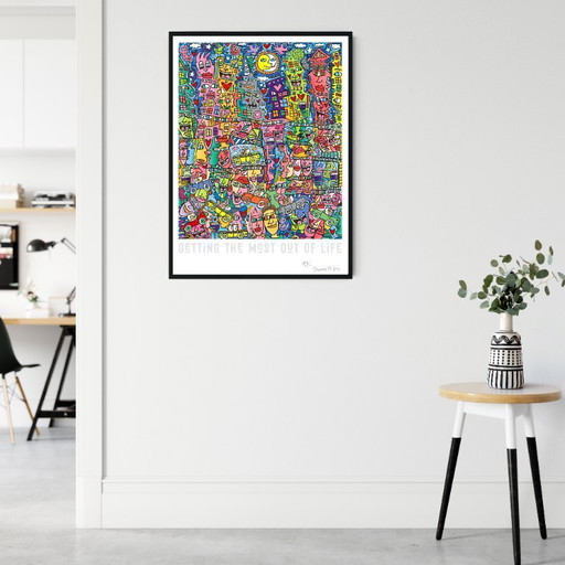 James Rizzi „Das Beste aus dem Leben machen“ – Poster 70 x 100 cm
