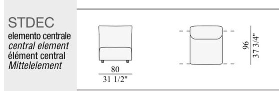 Edra “Standard” Modular Sofa 5 Elements 4 Cushions T 8123 LP 36K – Modulaire banken, Textile (photo 9 of 10)