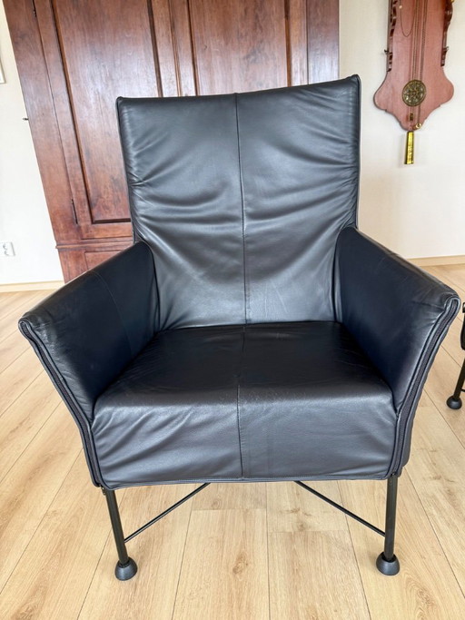 2 Montis Charly fauteuils donkerblauw
