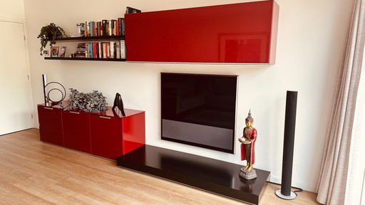Poliform Sintesi – Ikonisches italienisches Design-Wohnwandelement – ​​360 cm breit – wandkast, Wood (photo 2 of 10)