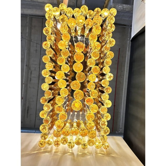 Image 1 of Impressionante lampada da soffitto a filo in vetro di Murano "Drops" in stile moderno di metà secolo