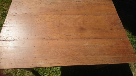 Tavolo con gambe affusolate, abete e faggio – Tavoli da pranzo, Wood, Vintage (photo 2 of 14)