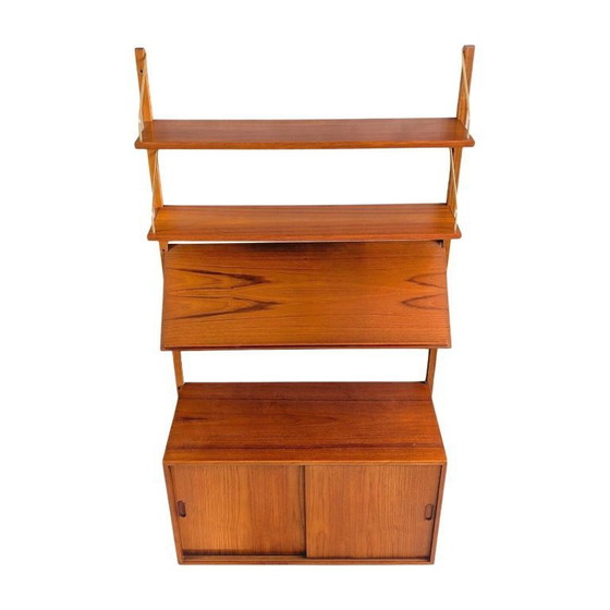 Image 1 of Original Midcentury Poul Cadovius wall shelf Royal Cado 1960 Teak2