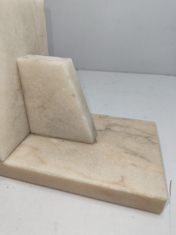 Art Deco Buchstützen Set – Dekorative Objekte, Marble (photo 5 of 8)