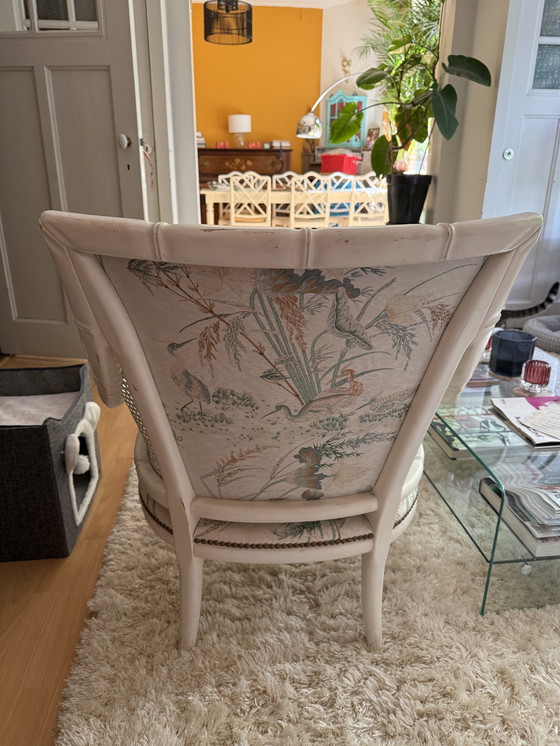 Image 1 of Faux Bamboe Giorgetti stijl met webbing