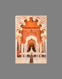 Drawing of a mosque in Malaysia. Mosque drawing. Mosque painting. Mozarabic art. Oriental architecture. Malaysian mosque.