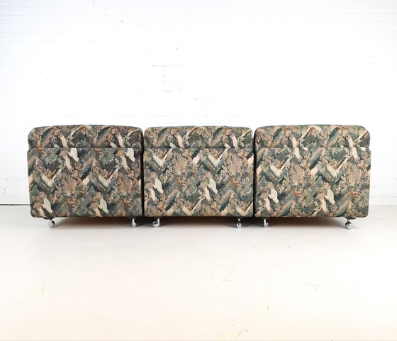 Vintage 3-piece modular sofa mid-century modern design – Textile (photo 5 of 12)