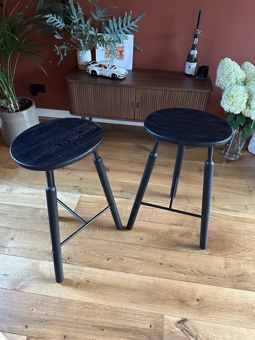 2x &Tradition NA4 Barstools (72cm high)