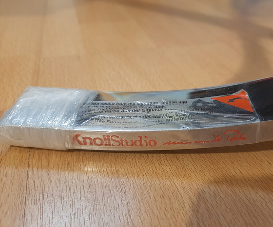 Image 1 of KNOLL SET BARCELONA NEW-NEVER USED Cognac leather design L. Mies Van der Rohe & Lilly Reich 1929