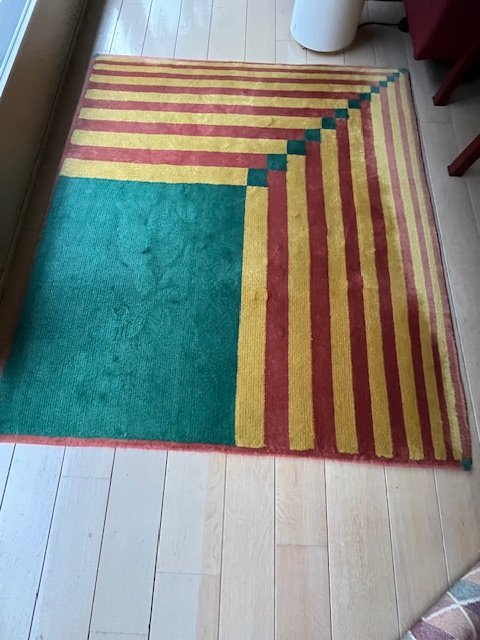 Image 1 of Magnifique tapis en laine en parfait état !   Taille 1.4 X 1.6 M