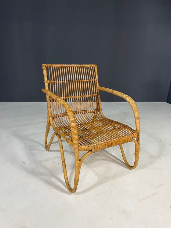 Image 1 of Ensemble de sièges en rotin Art déco, Europe centrale, années 1930-1940