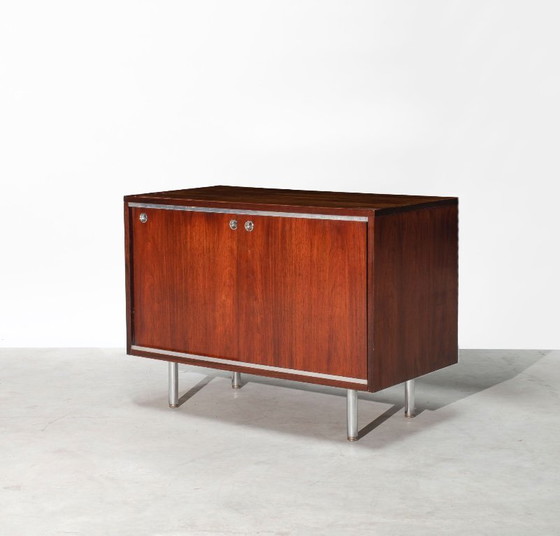 Image 1 of Aparador de palisandro con puertas correderas de George Nelson para Herman Miller, década de 1960