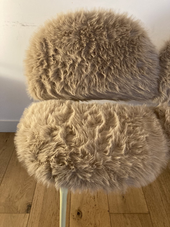 Image 1 of Faux fur bench
