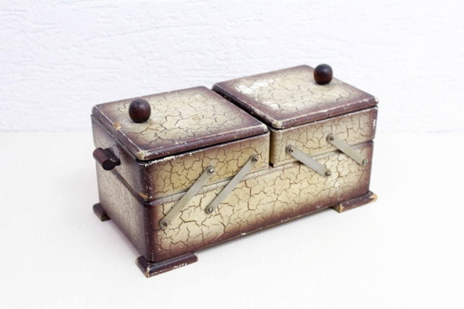Tafelmodel naaimachine, vintage naaidoos