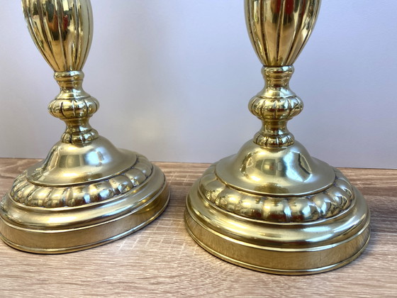 Image 1 of Antiek Paar Kandelaars Flambeaux Louis Philippe periode