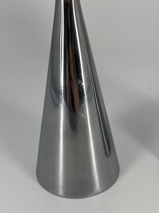 Image 1 of 2x Portacandele Ikea Göta di Erika Pekkari 1990 in metallo