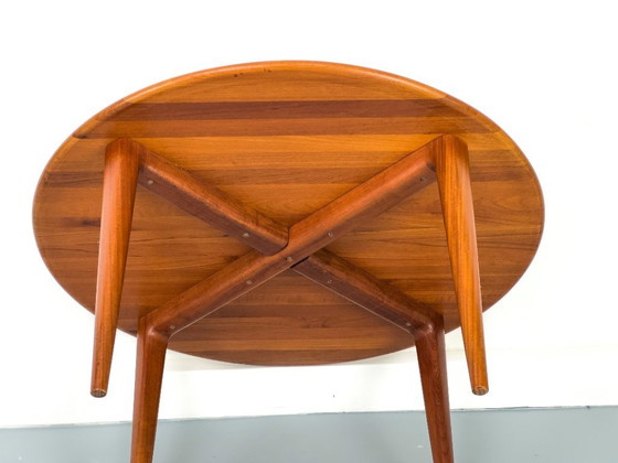 Image 1 of Circular Teak Coffee Table from Mikael Laursen, 1960s