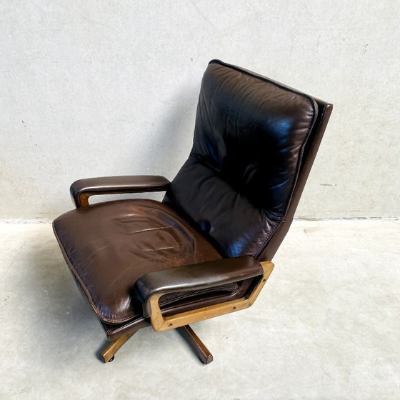 Image 1 of Leren Fauteuil André Vandenbeuck Merk Strässle 
