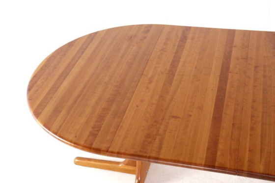 Round 2x extendable Danish dining table vintage – Wood (photo 18 of 18)