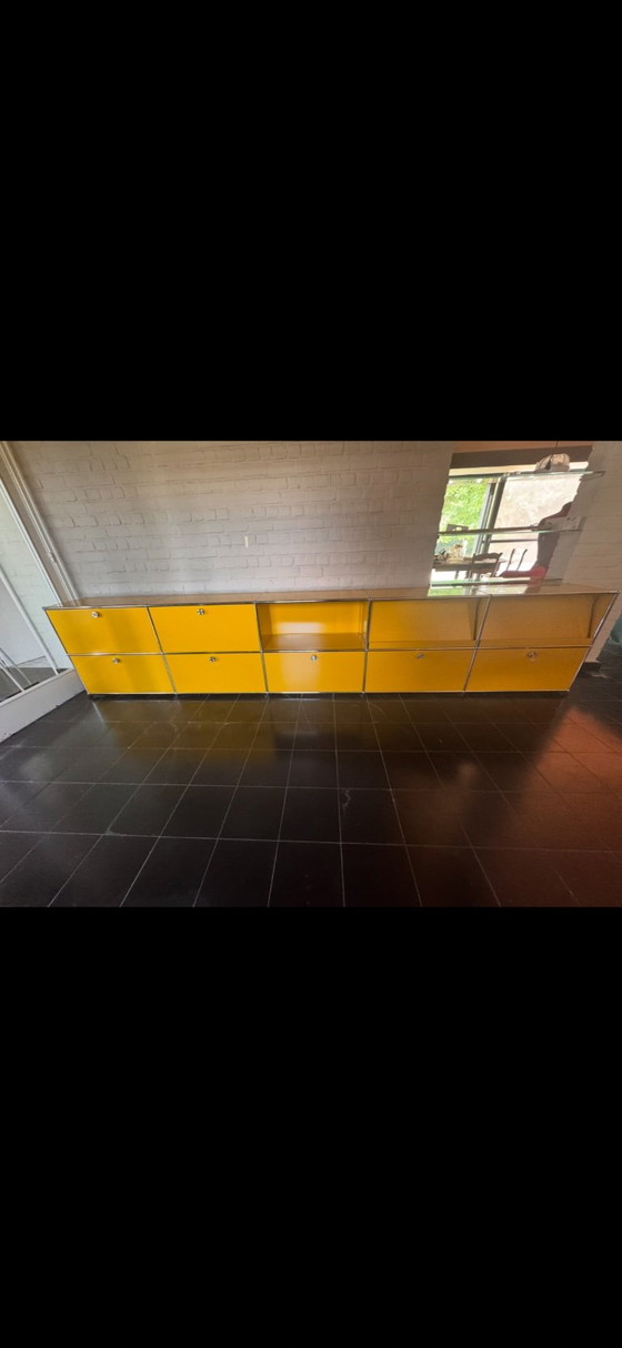 Modulaire USM Haller Plank/Étagère Basse – Opbergkast, Metal, Chrome (photo 8 of 8)