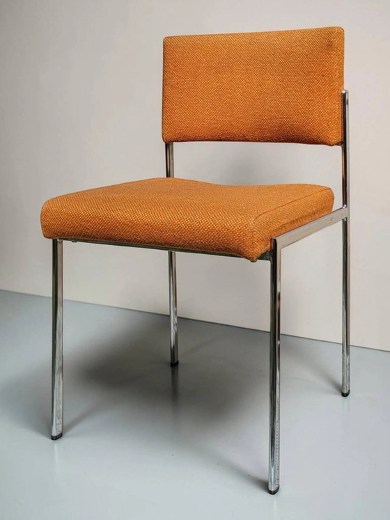 Sedia design vintage, struttura tubolare cromata, anni '60-'70. – Sedie da pranzo, Metal, Scandinavian (photo 9 of 9)