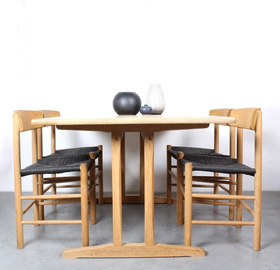 Image 1 of Zona pranzo in rovere danese (set: tavolo + 4 sedie)